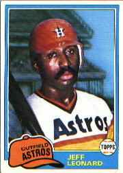 1981 Topps Baseball Cards      469     Jeff Leonard